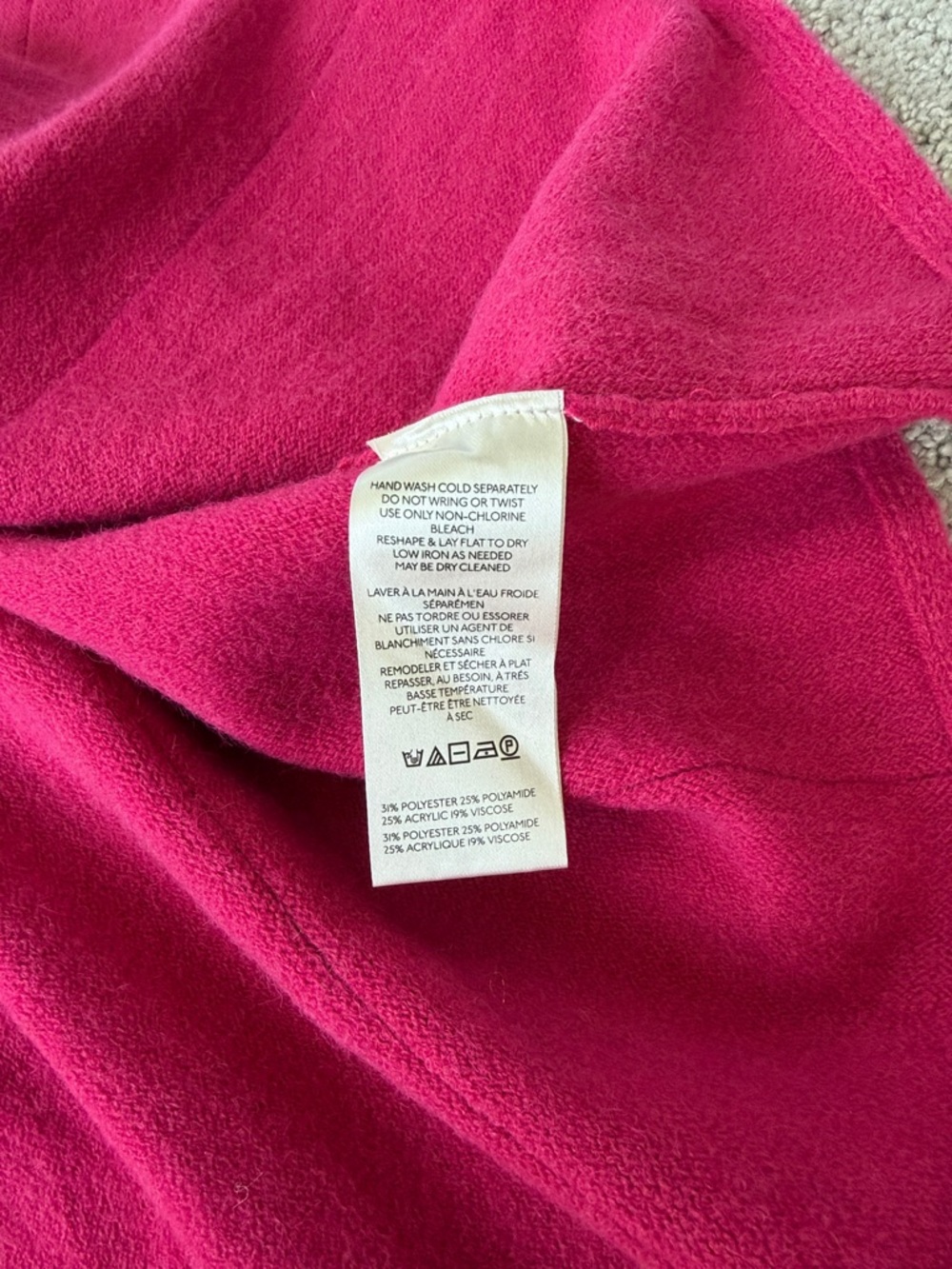 Anthropologie A-Line Mini Sweater Dress in Muted Rose Pink Preppy Women’s M NWT - Picture 9 of 12